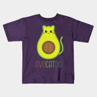 Avocado Cat (AvoCATdo) Kids T-Shirt